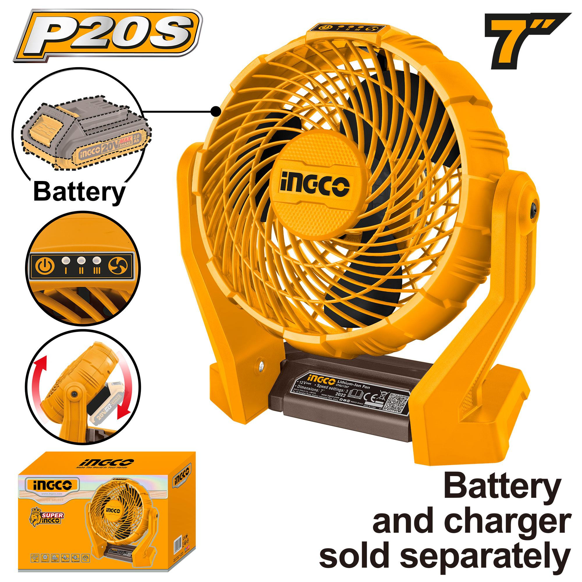 CFALI2007 Cordless fan