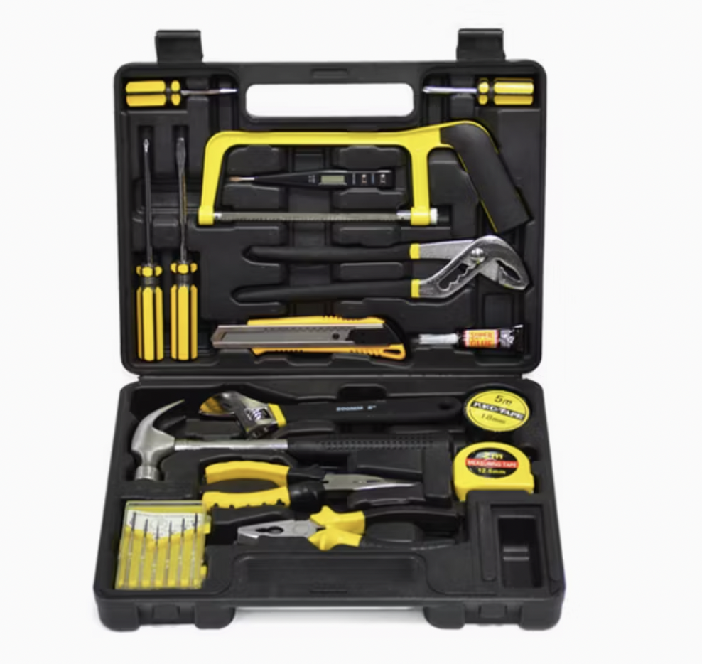 22pc home improvement tool kit set box