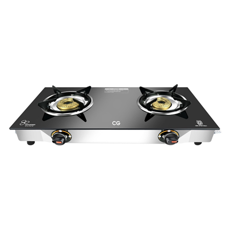 CG 2 Burner Tempered Glass Gas Cooktop CGIgnite 2BG