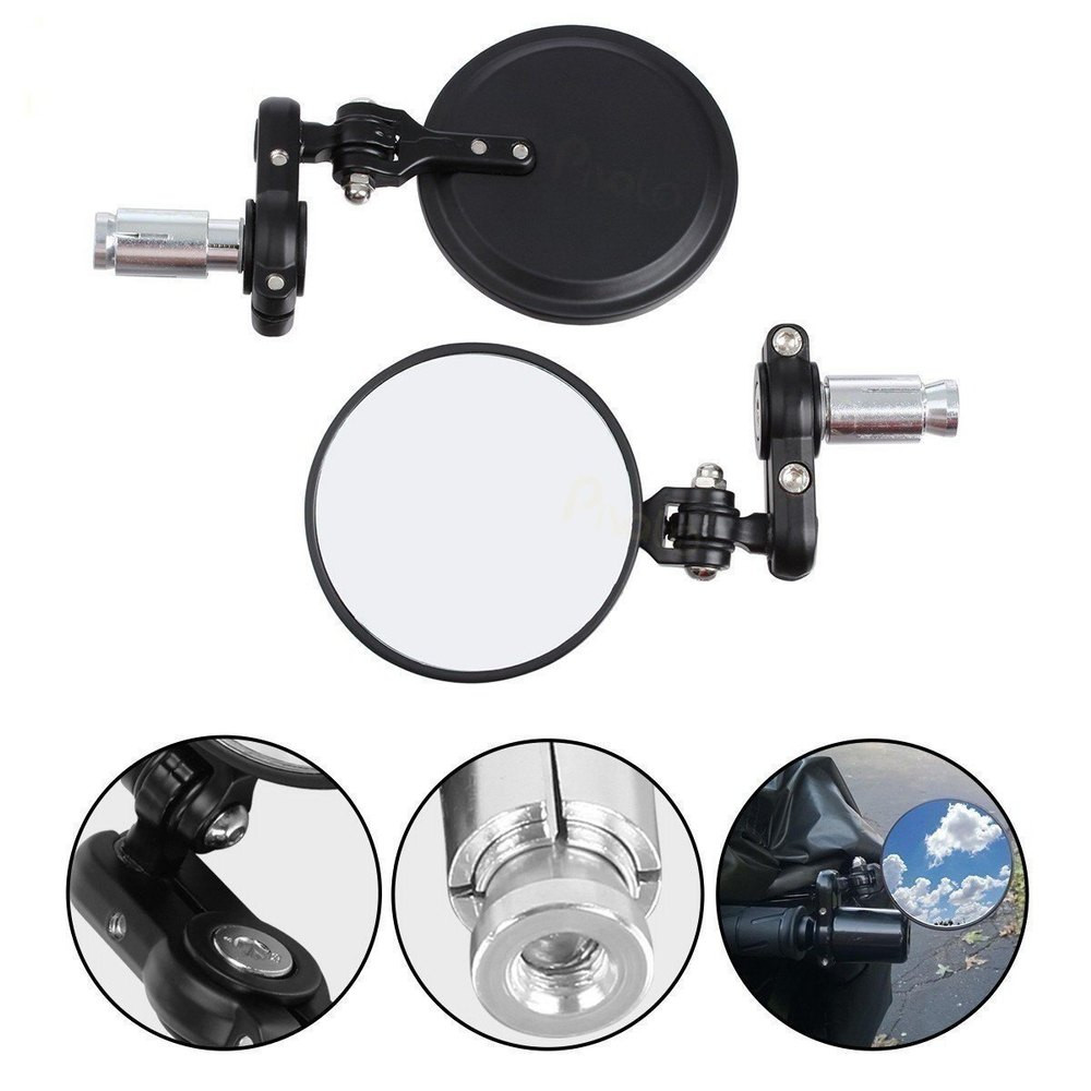 Universal Round Adjustable Bar End Mirror