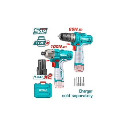 Combo Deal of Total Cordless Drill and Driver-12VTOSLI240586