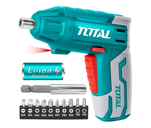 Total 8V Cordless Screwdriver TSDLI0401