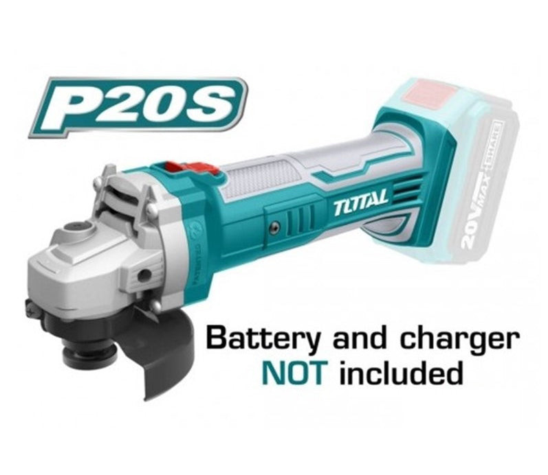 Total 20V Cordless Angle Grinder TAGLI1001