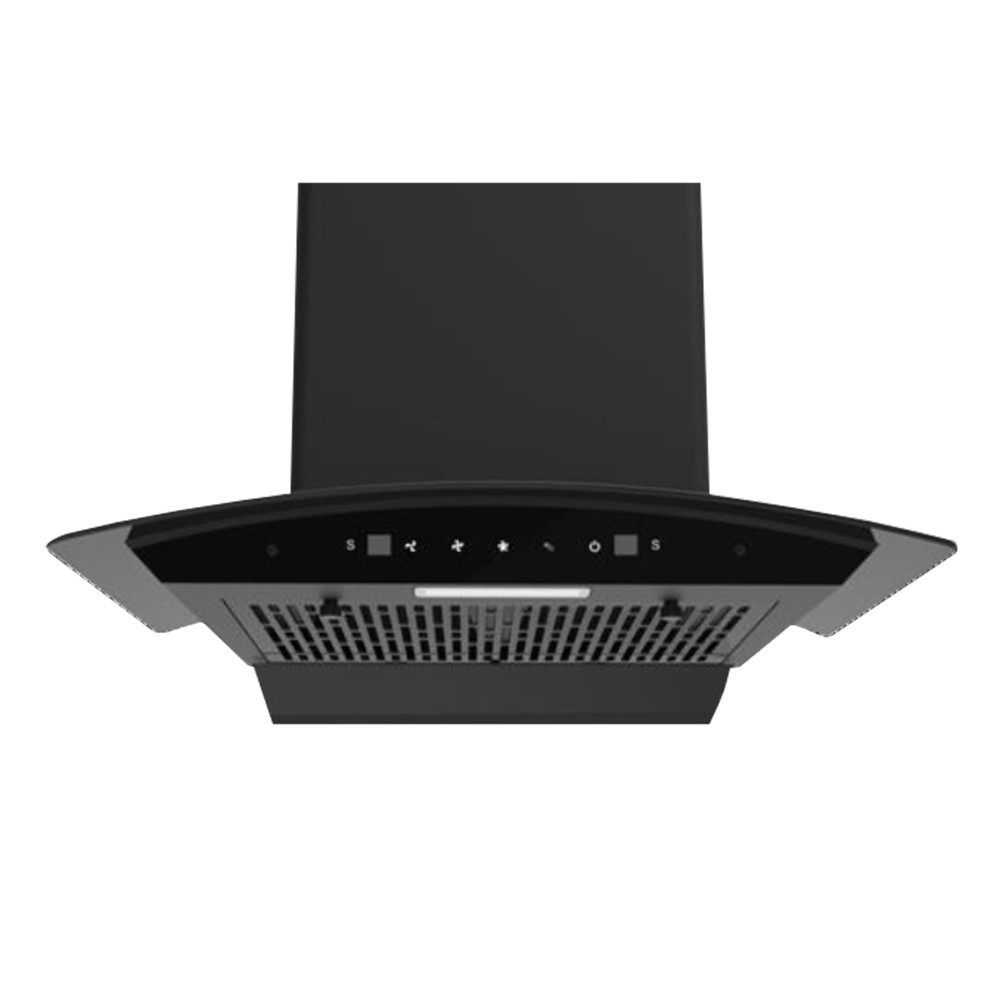 Erica 75 Cm Chimney TFL 750 SLIM HAC MS NERO
