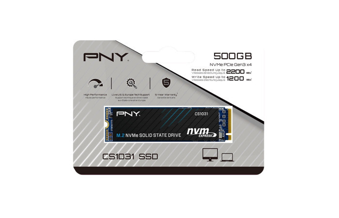 SSD NVME PNY 500GB CS1031,M.2  Gen 3