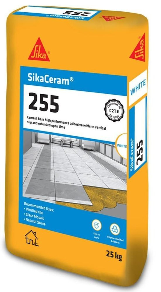 Sika Ceram 255 large tiles Adhesive white 25kg