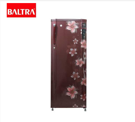 Baltra 225Ltr. Floral Single Door Maroon Refrigerator BRF225SDWF