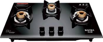 Baltraa GLIM 3 Brass Burner Auto Ignition  Gas HOBS-BGH 104