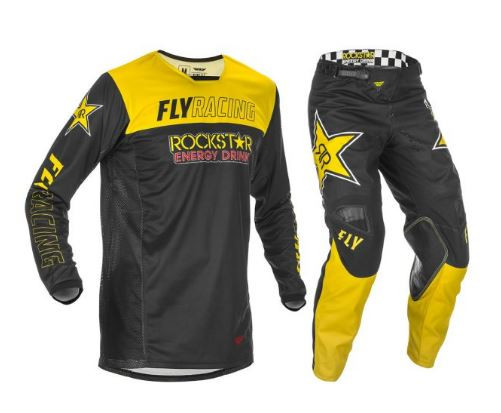 Fly Kinetic Rockstar Jersey Set-Yellow and Black