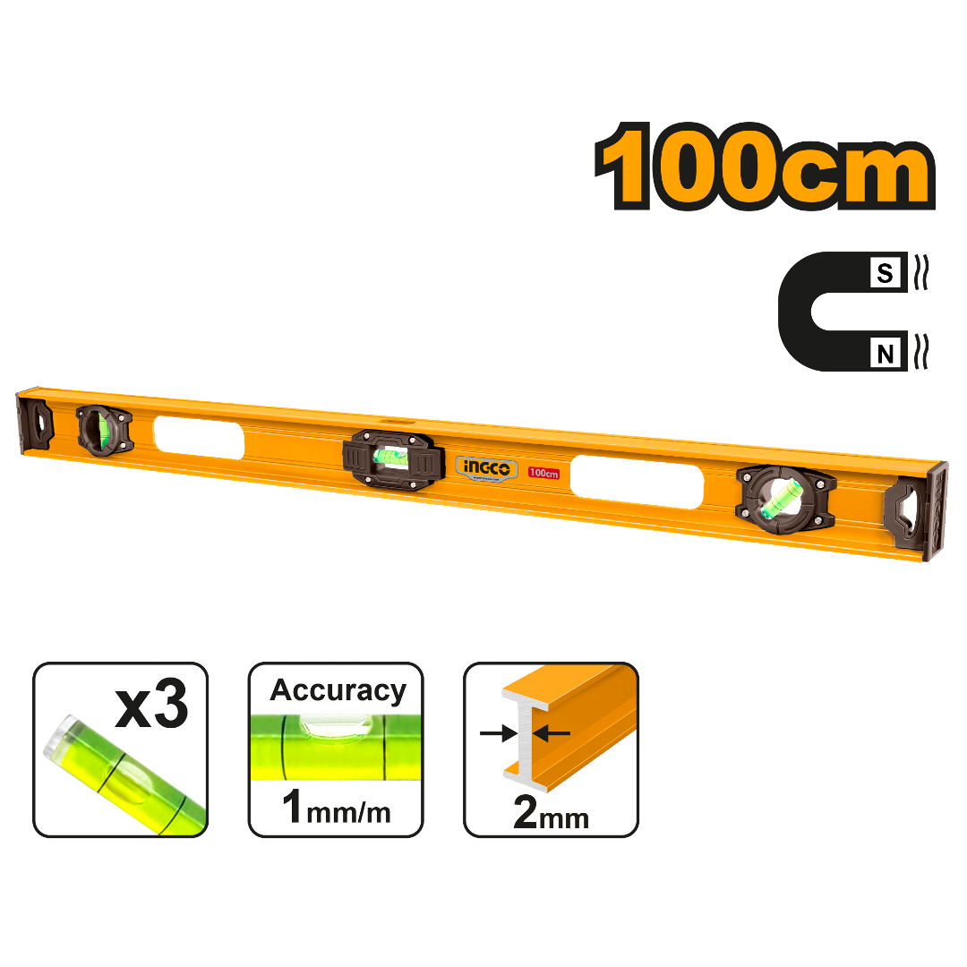 Ingco 100cm Spirit level HSL28100
