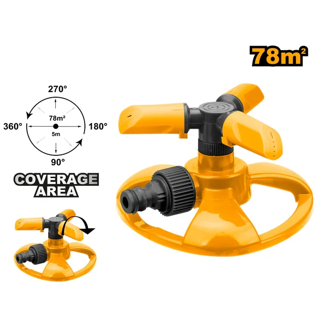 Ingco Plastic 3 arm rotatory sprinkler HPS23602