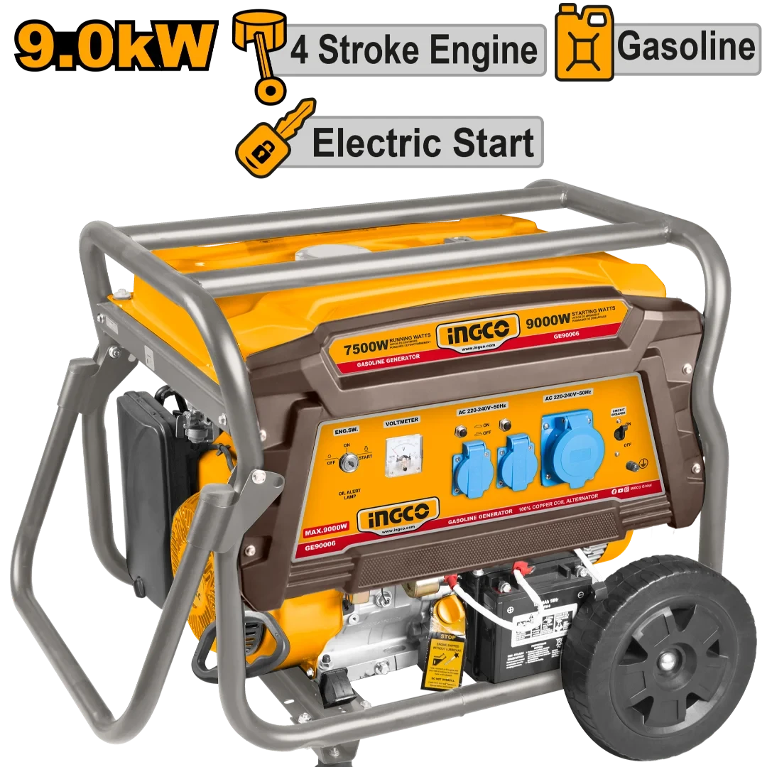 Ingco 220-240V Gasoline generator GE90006