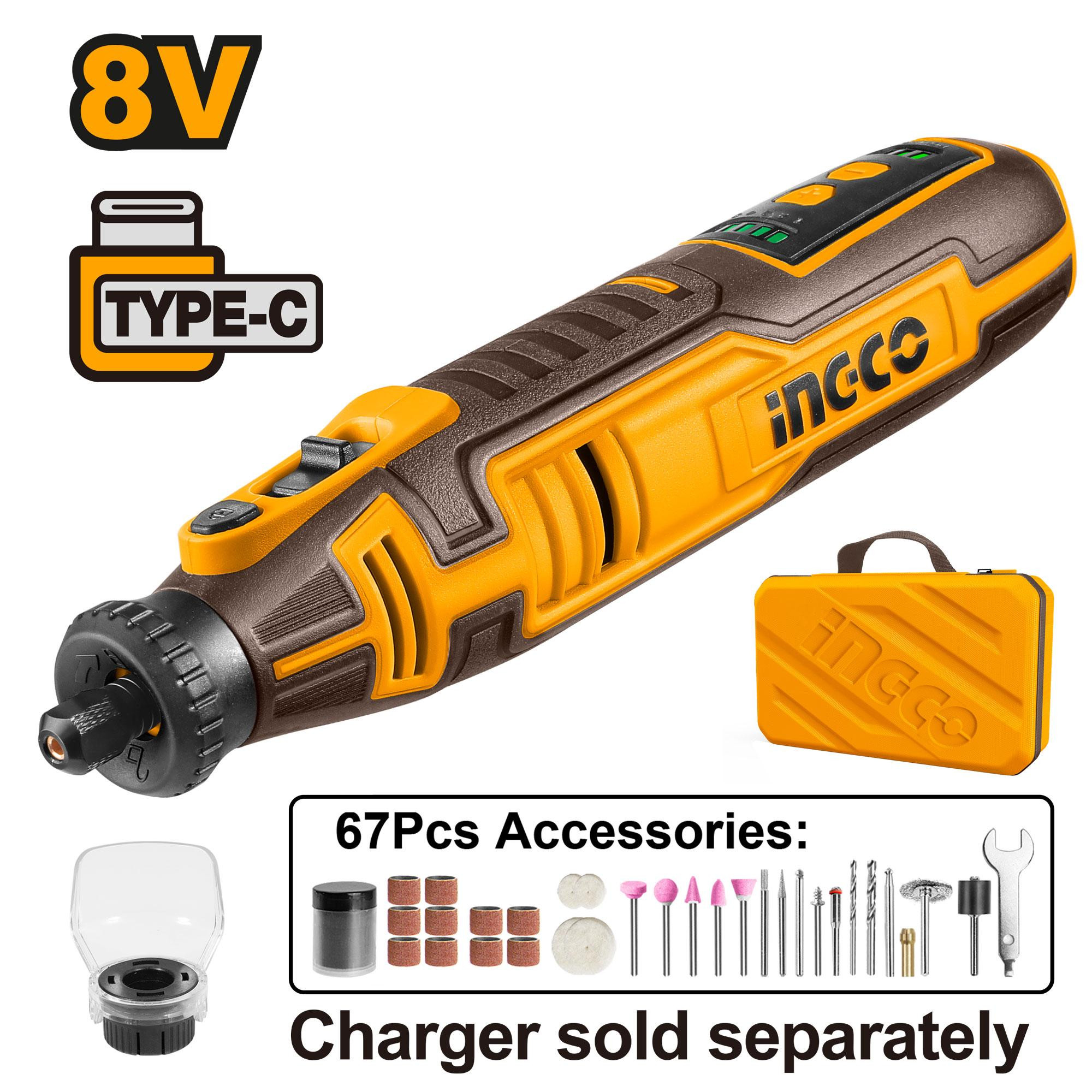 Ingco 8V Cordless grinder CMGLI0801