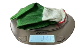 Green Rubber Coated Gloves