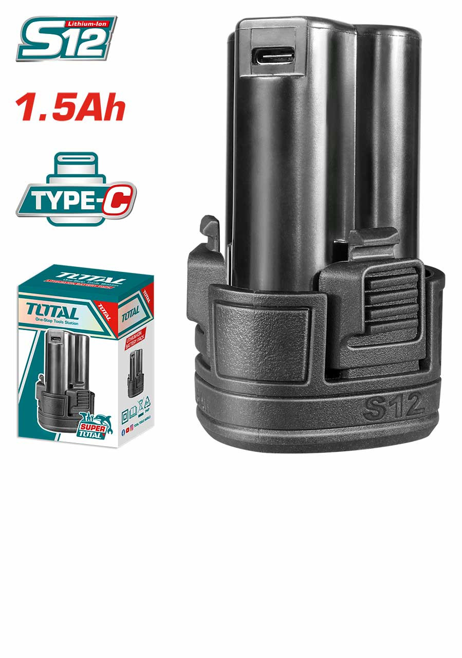 Total 12V Lithium-Ion battery pack TBLI12153