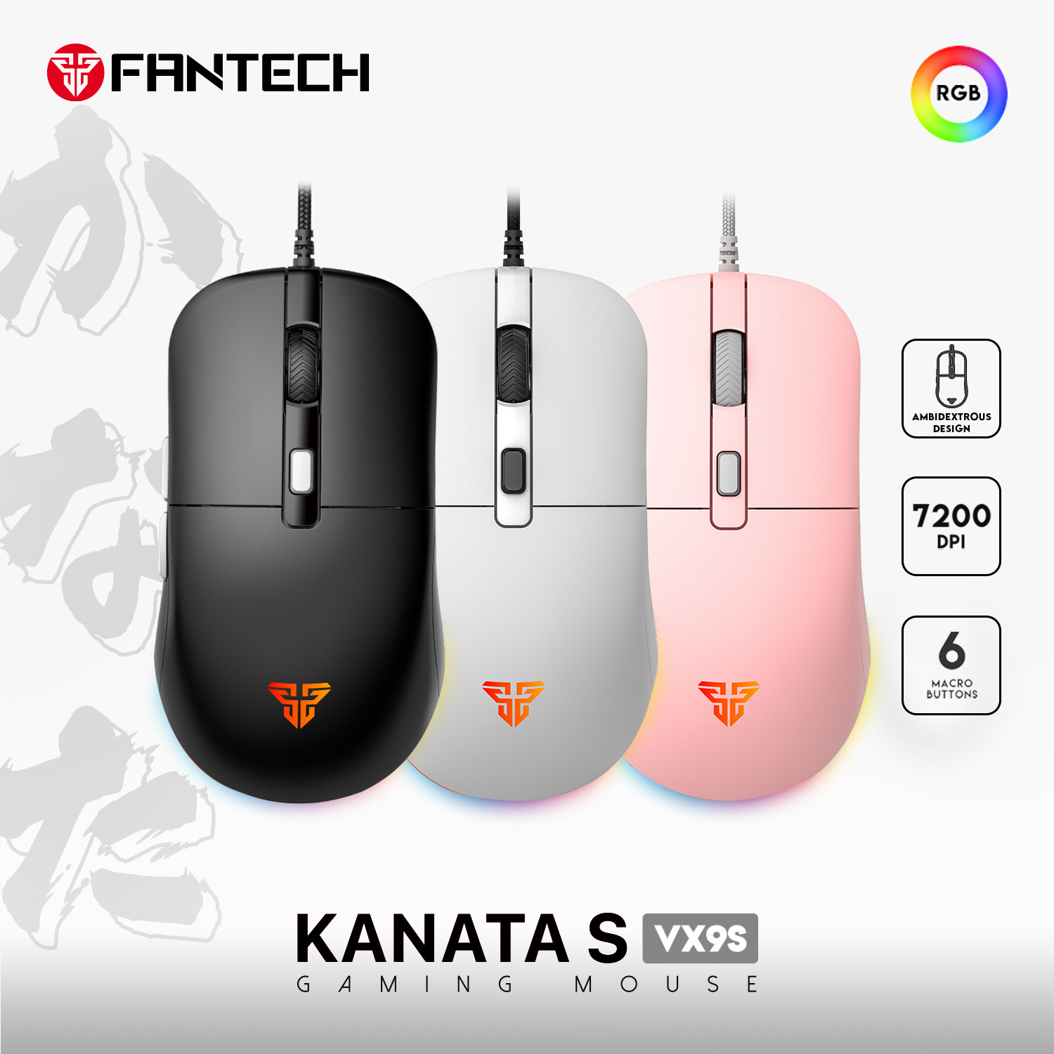 Fantech Wired Gaming Mouse KANATA VX9S