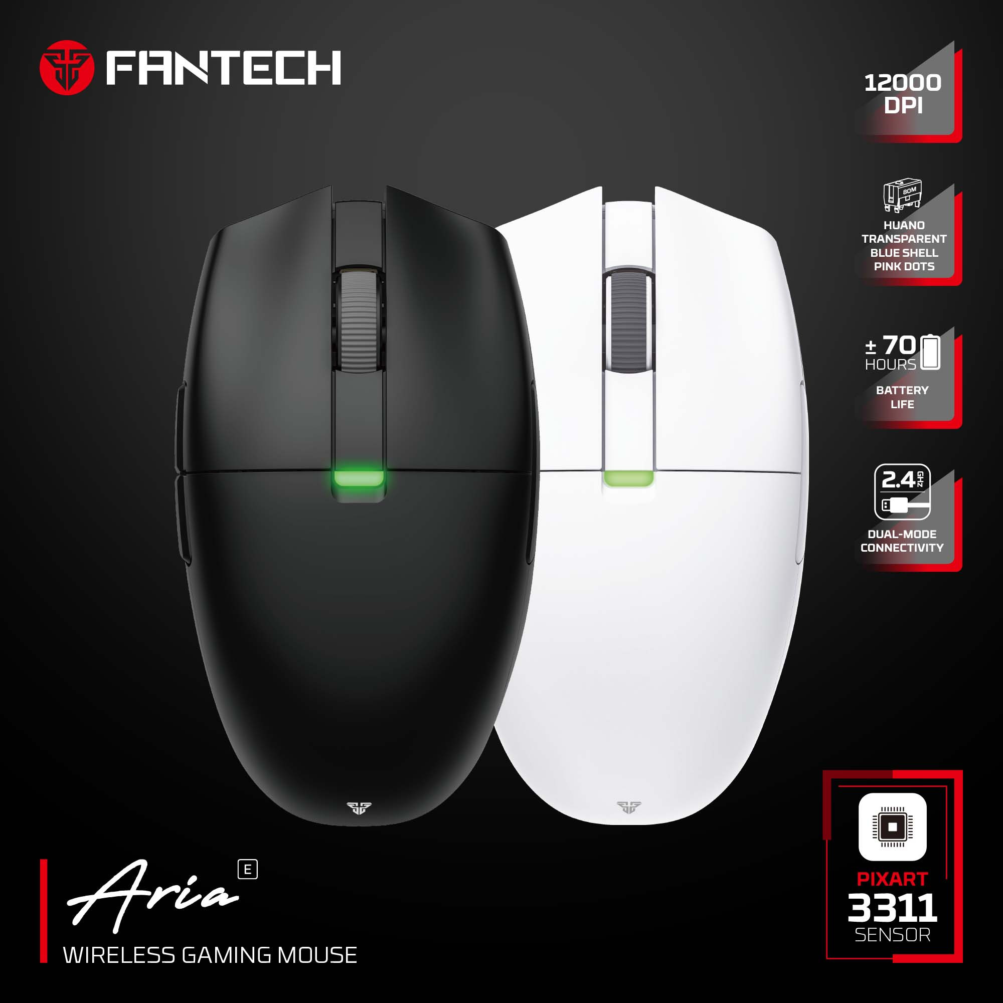 Fantech Wireless  Gaming Mouse  ARIA E XD7E