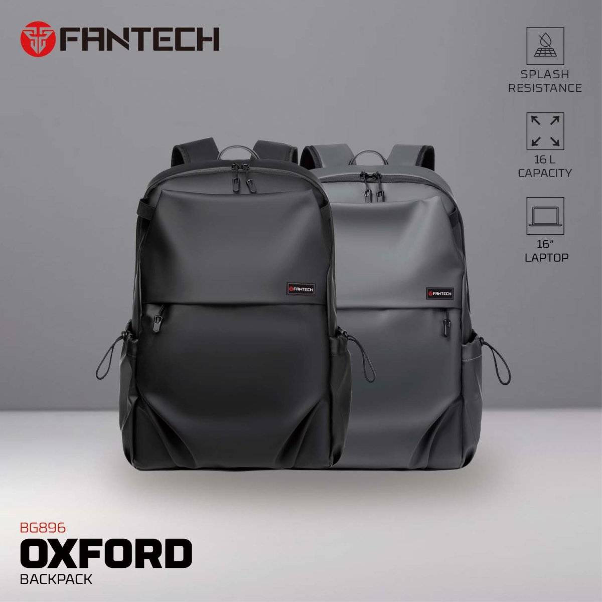 FANTECH BG896 -OXFORD BACKPACK 16INCH Laptop bag backpack men and women travel bag business large capacity
