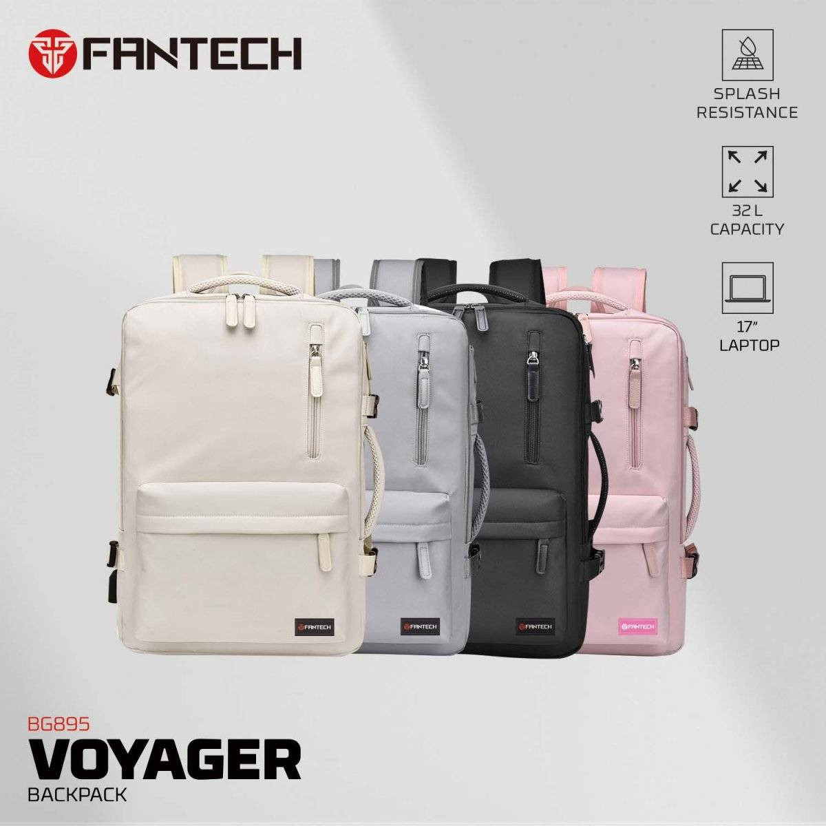 Fantech BG895 Bag Breathable Foam Polyester Fabric All in one Expandable Travel Backpack