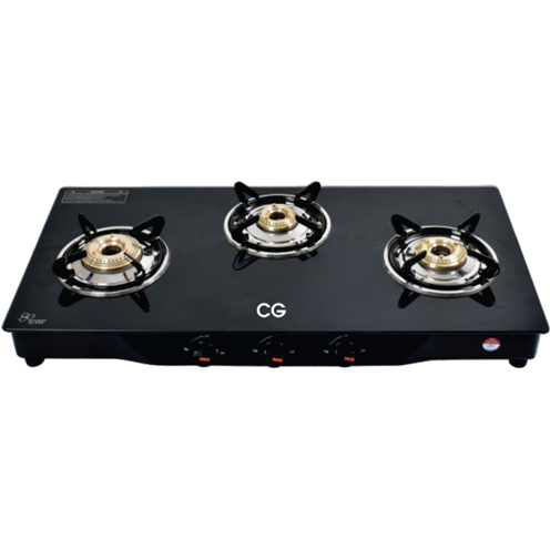 CG 3 Burner Tempered Glass Gas Stove CGGS3BGT