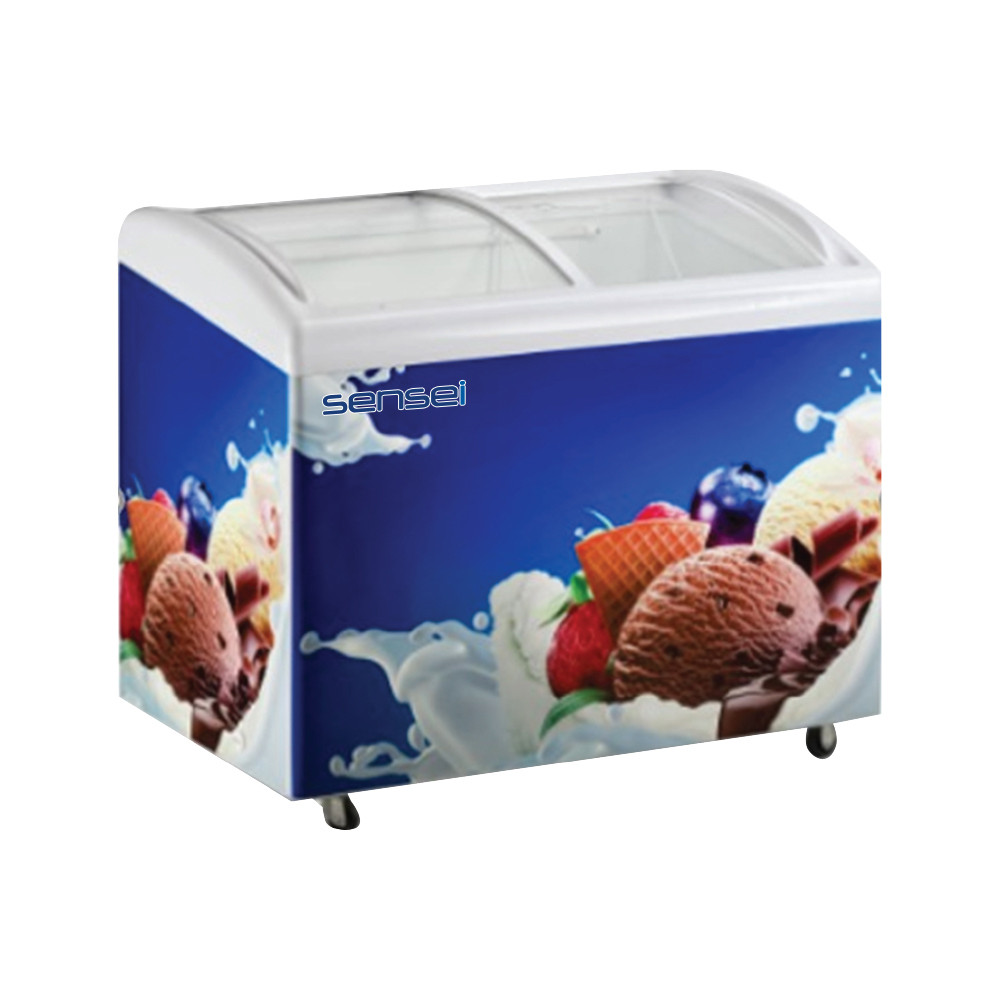 Sensei 275 Liter Curved Glass Chest Freezer SCF275CG3