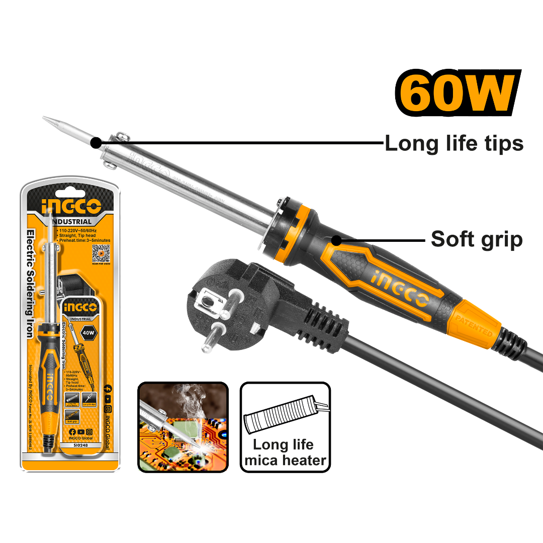 Ingco 60 Watt Electric Soldering Iron SI0268