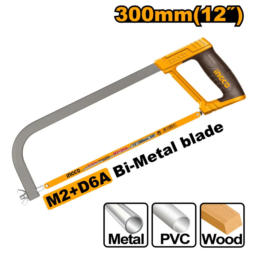 Ingco 300mm/12" Hacksaw frame HHFS3068