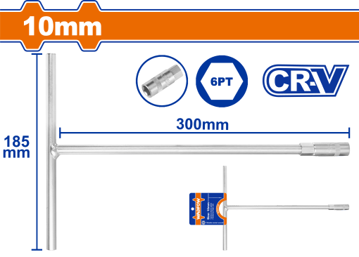 Wadfow 10mm T-handle socket wrench WTH1110