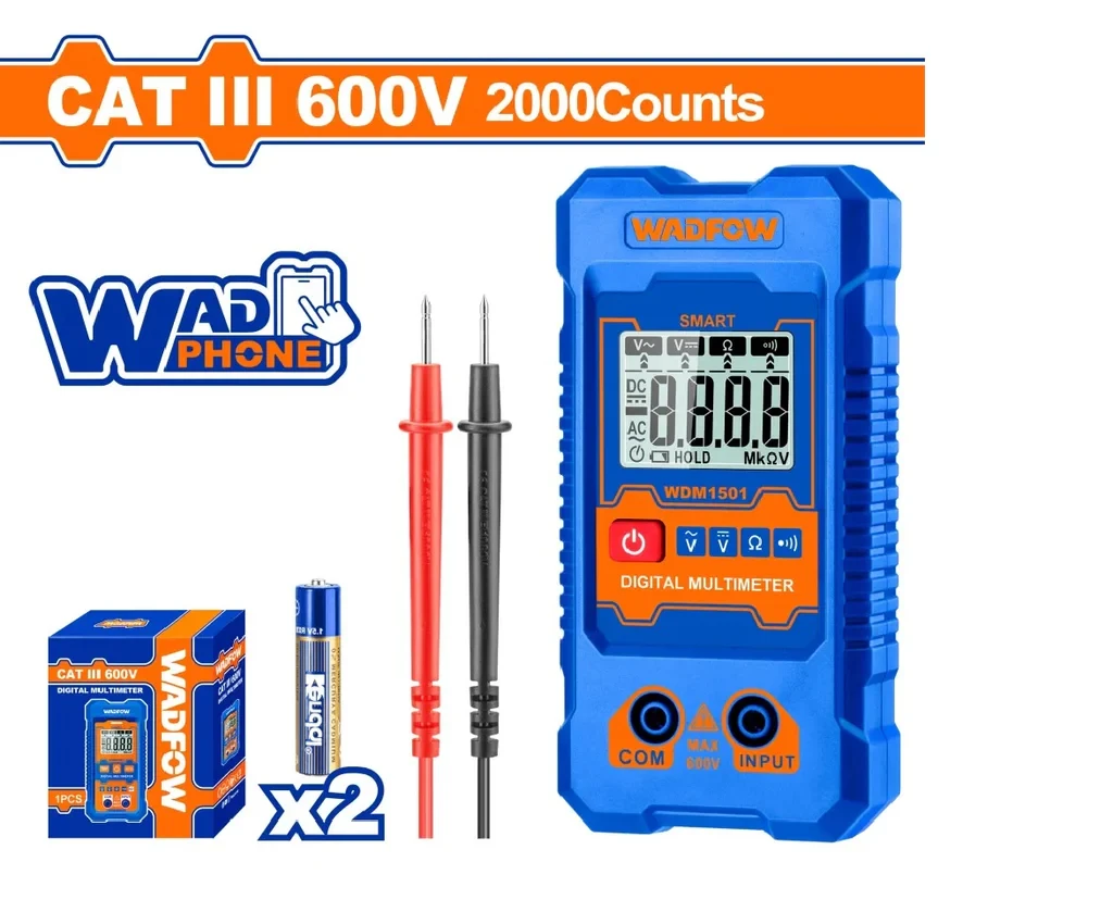 Wadfow 600kΩ Digital multimeter WDM1501