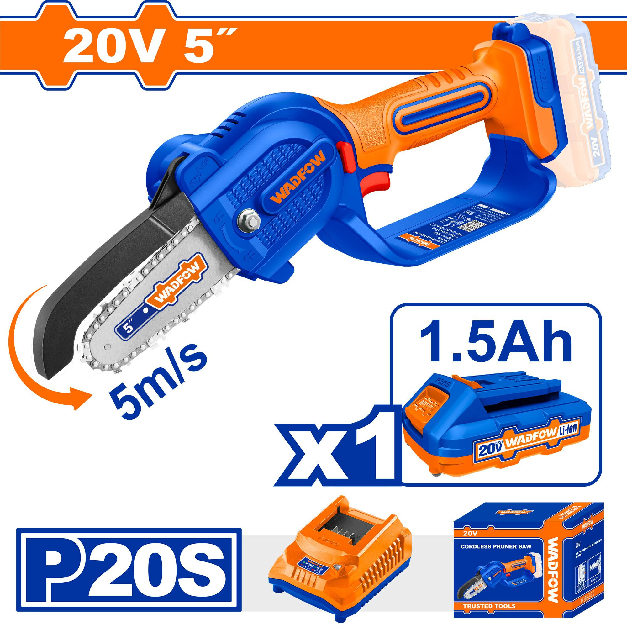 Wadfow 20V Cordless pruner saw WCLP552