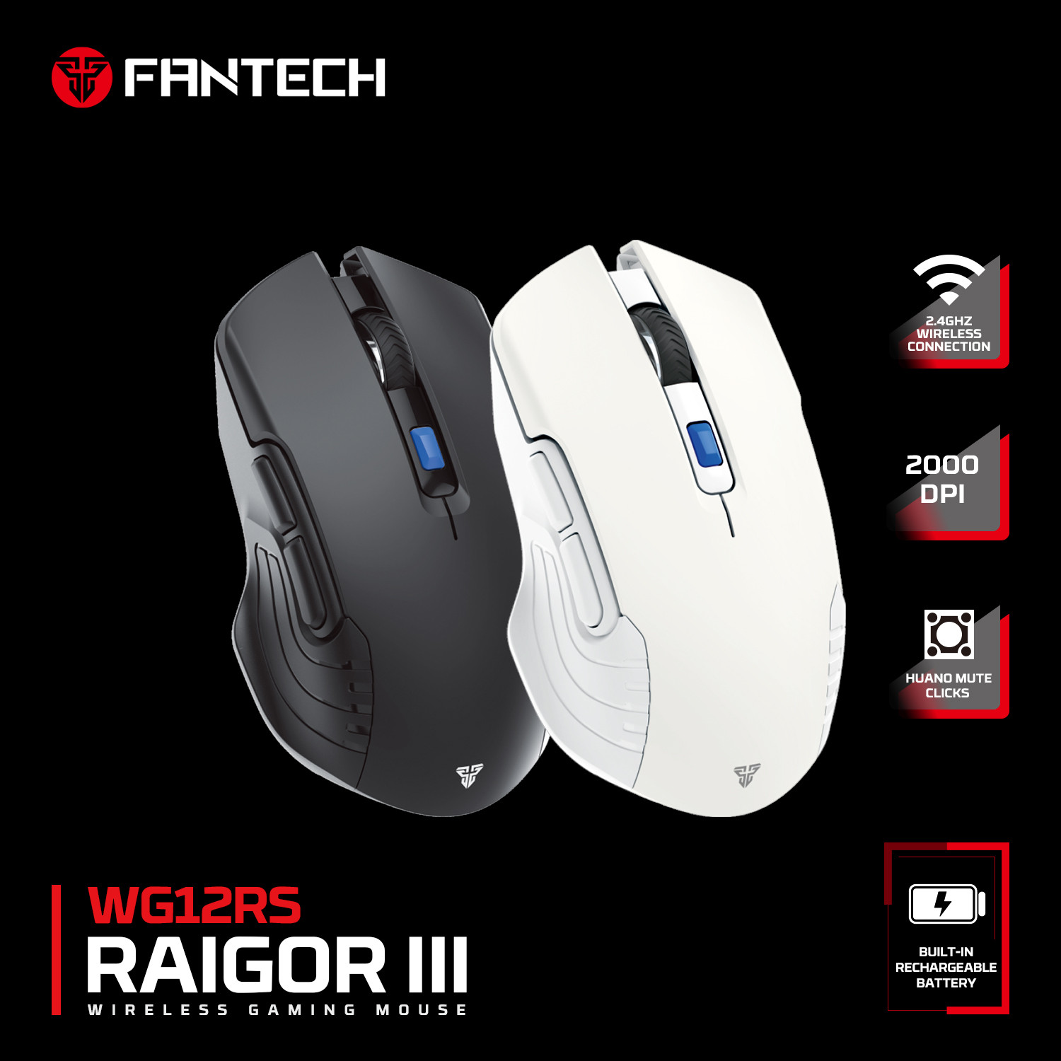 Fantech Wireless Gaming Mouse WG12RS RAIGOR III