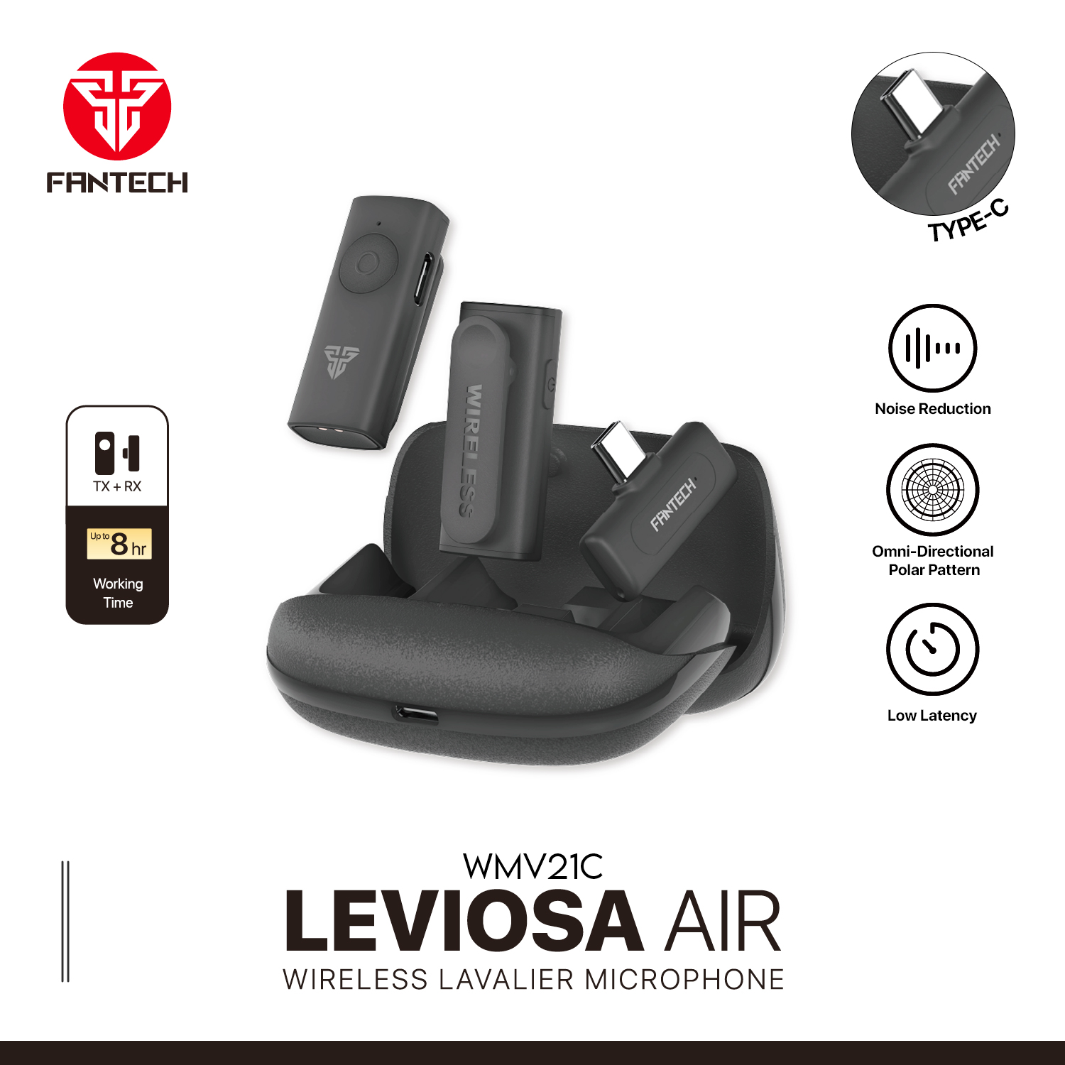Fantech Leviosa Air WMV11C (Type-C) Microphone