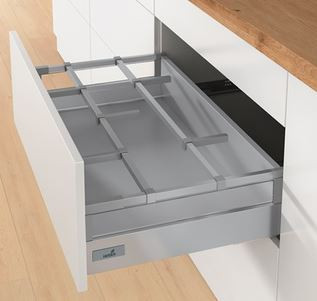 OrgaStore 410 crosswise railing, 2000 mm, silver 9194614