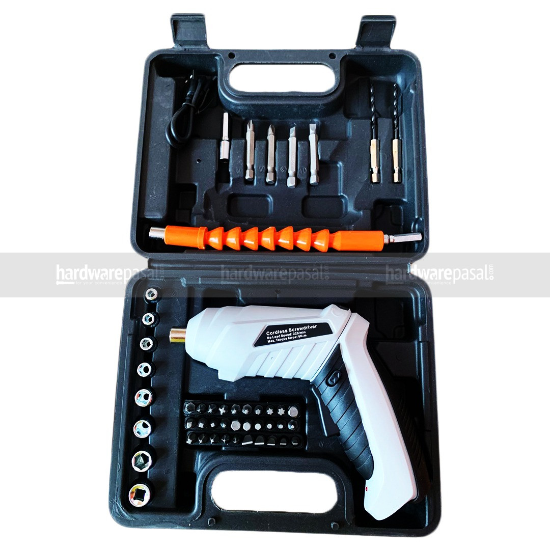 Electric Screwdriver Set Handheld cordless drill Rechargeable Tool and Rotatable 90 Degrees Cordless Electric Screwdriver Set