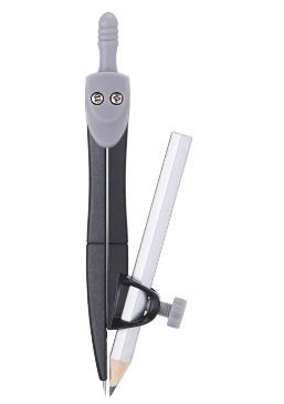 deli EG20804 Compass Set Metal With Pencil