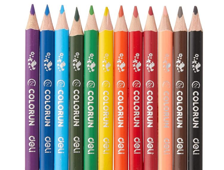 deli EC131-12 Color Pencil 12 Water Color Pencil 1 Inner 24 Pkt