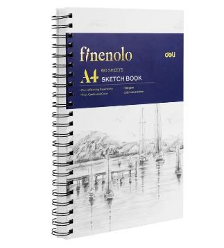 Deli EC275 Sketch Book A4 60 Sheet 160 Gsm Paper