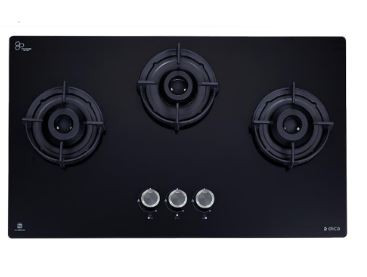 Elica 3 Burner Hob FLEXI 375 LOTUS IND HD BRASS