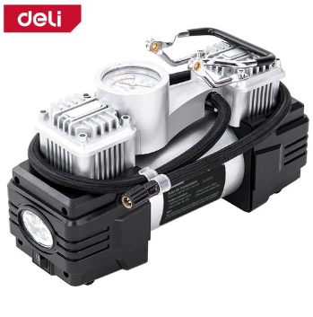 Deli Dual-Cylinder Auto Air Compressor (160W) EDL8059