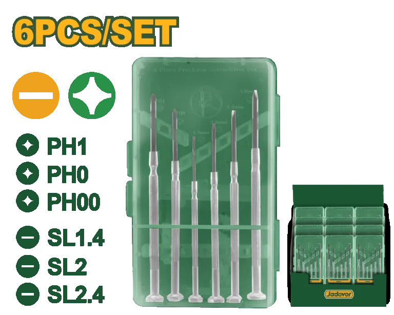 JDSS2B26 6 Pcs Precision Screwdriver Set Jadever