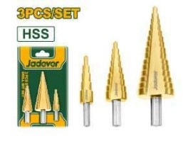JDJD3401 3 Pcs Step Drill Bit Set Jadever