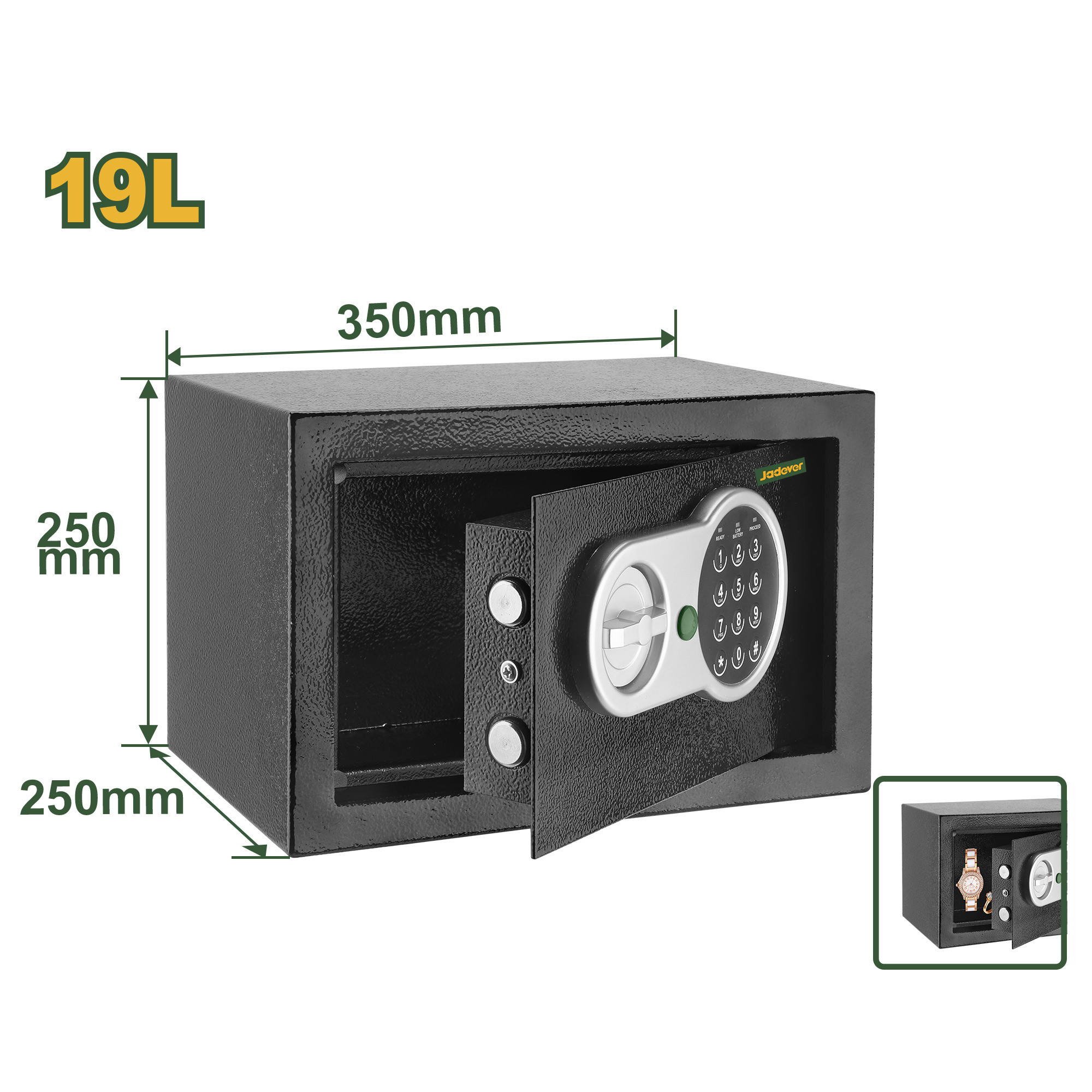JDEB1525 Electronic Safe 19L Jadever