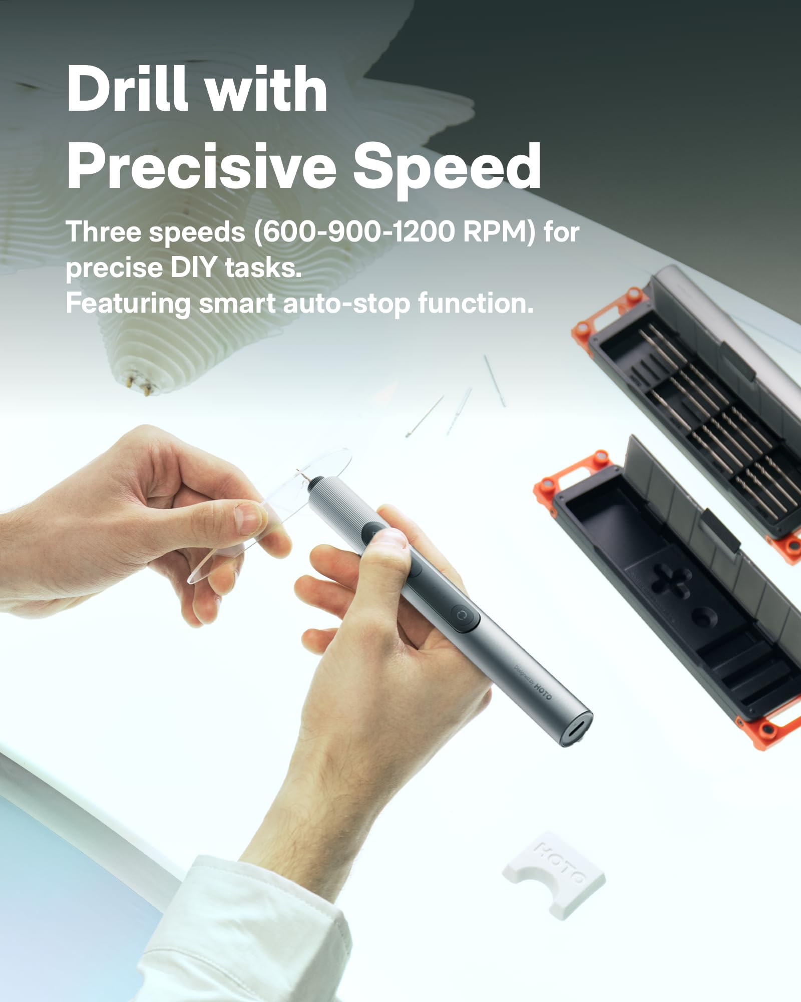 HOTO SNAPBLOQ™ D-A03 Electric Mini Drill Set (20-Piece) QWDZA001