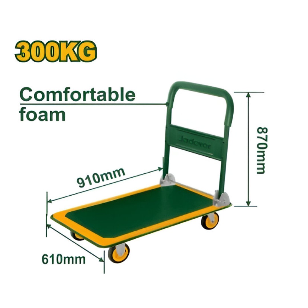 JADEVER 300kg Foldable Platform  Hand Truck JDWB1330