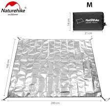 Naturehike Outdoor Camping Waterproof Aluminium Floor Mat (MEDIUM) NH20FCD03