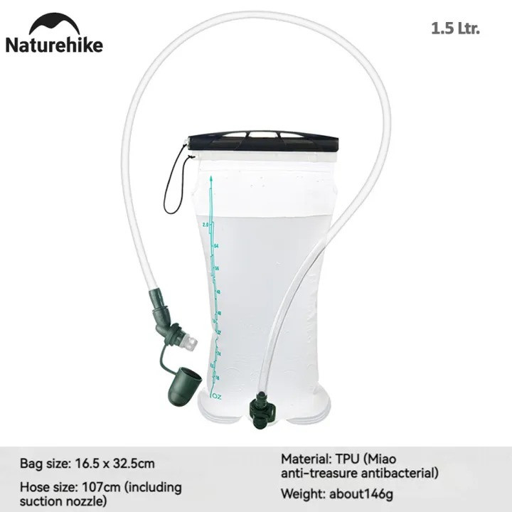 Naturehike TPU Drinking Water Bag for Running Hiking Riding Outdoor 1.5L CNK2450CF011