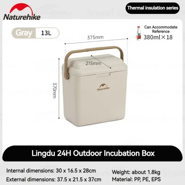 Naturehike 13L Outdoor Insulation Box 3 In 1 food drink Cold storage box CNK2300BS011
