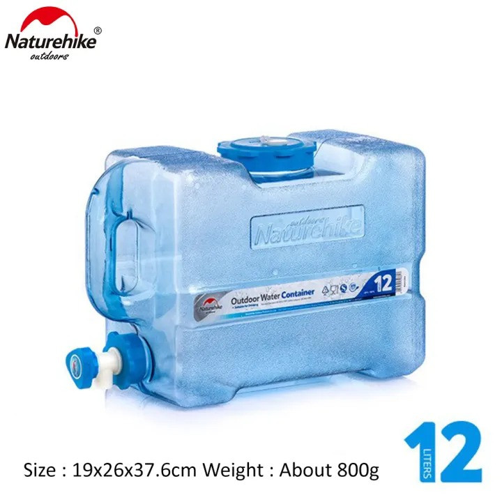 Naturehike Food grade Bpa Free PC water container tank with Faucet 12L