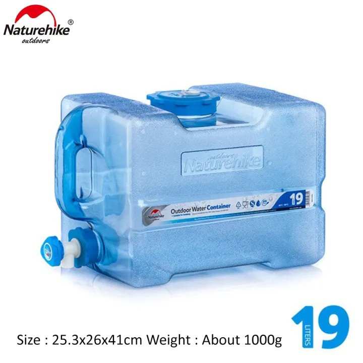 Naturehike Food grade Bpa Free PC water container tank with Faucet 19L