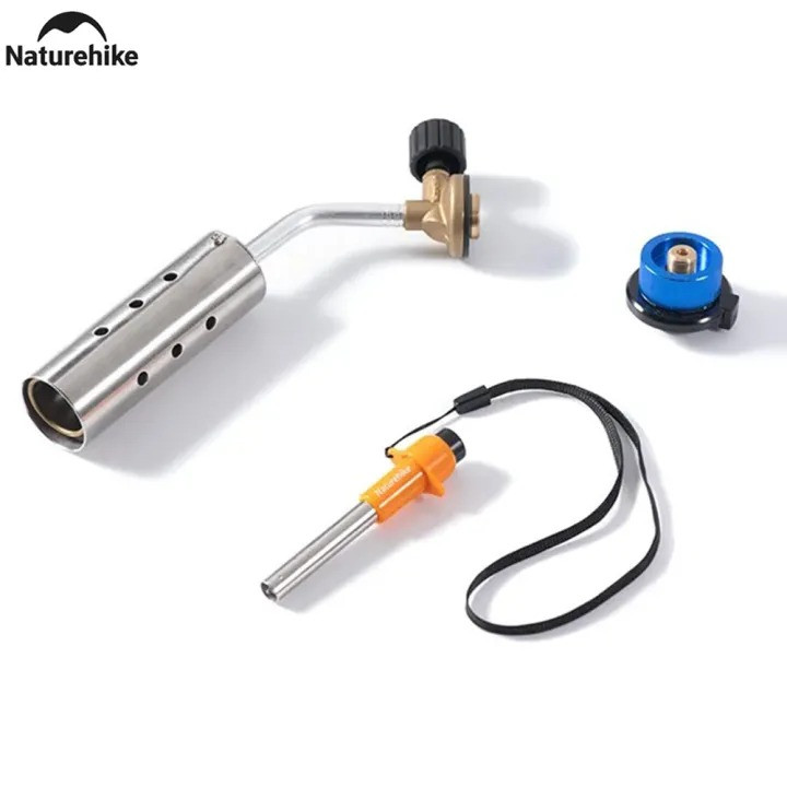Naturehike Portable Long Flame Thrower Powerful Outdoor BBQ Igniter Set Ultralight Ignition Head Fit for Universal Tank